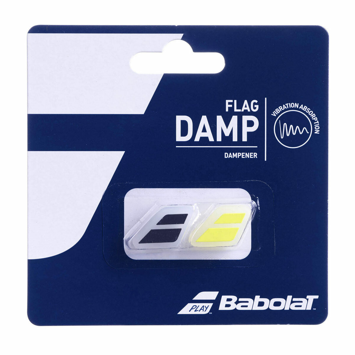 Виброгаситель Babolat Flag Damp x2, Black/Yellow