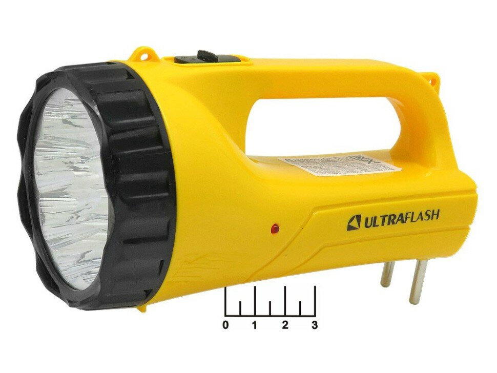 Фонарь 9 светодиодов аккумуляторный + кемпинг Ultraflash LED3816SM