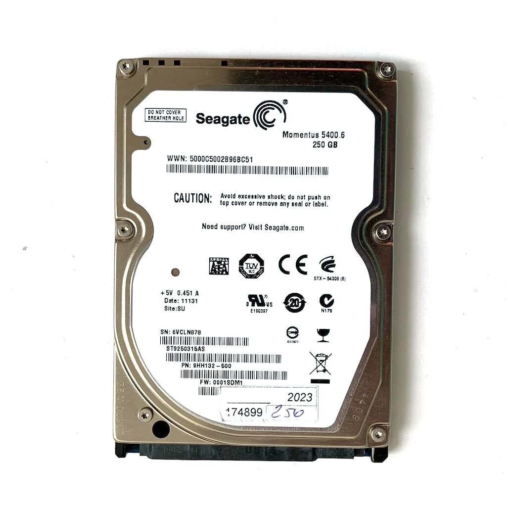 Жесткий диск HDD SATA 2.5" 250 gb