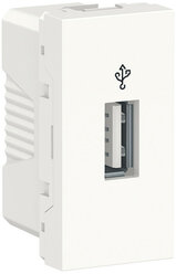 Unica Modular белый розетка USB, 1 модуль NU342918 (5 шт.)