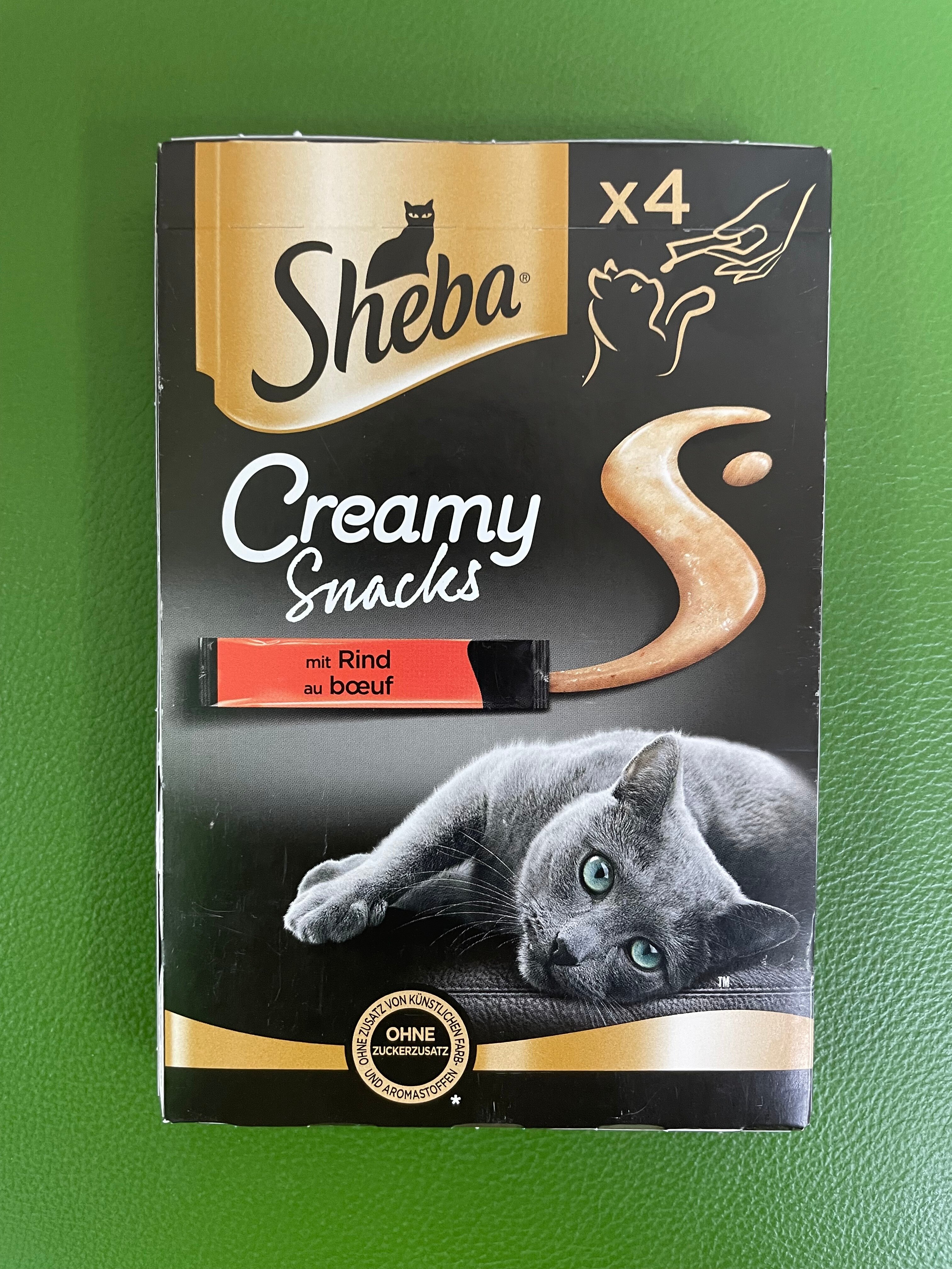 Крем-суп для котов Sheba Creamy snacks. Лакомство с говядиной. 48г. - фотография № 3