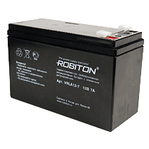 Свинцово-кислотный (гелиевый) аккумулятор ROBITON 12В 7А