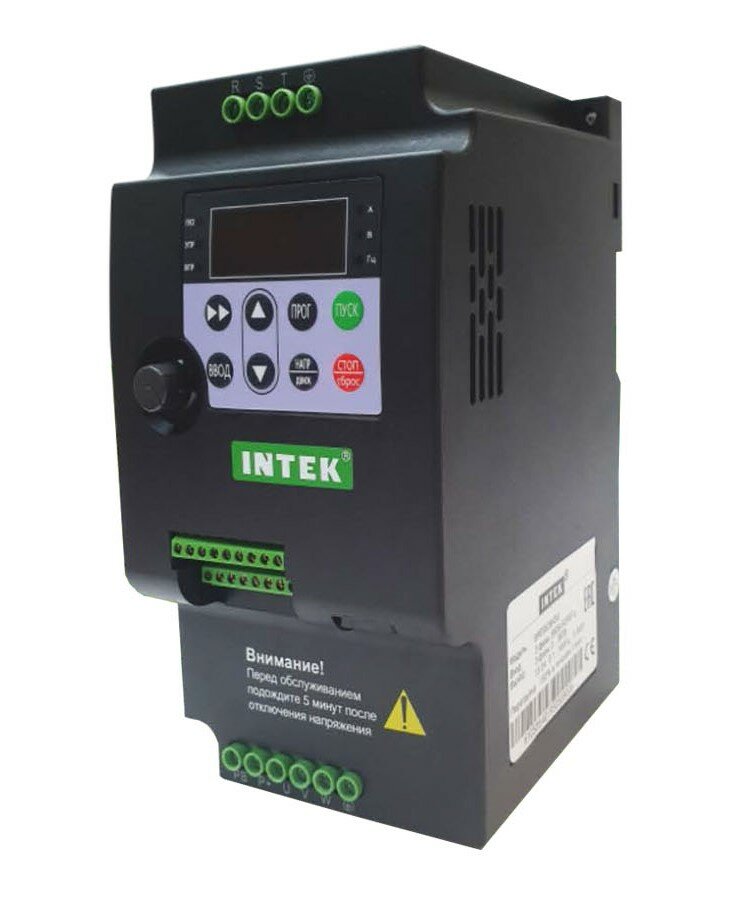 Преобразователь частоты INTEK SPE751B21G 075 кВт 220В 1 фаза - 3 фазы