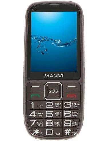 Сотовый телефон Maxvi B9 коричневый