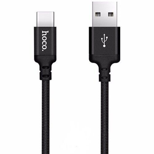 Кабель USB2.0 Cm-Am Hoco X14 2А Black, черный - 1 метр