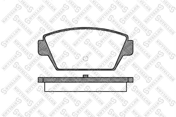 Колодки дисковые з. Mitsubishi Colt 1.6 1.8 Galant 2.0 &16V 88-92 STELLOX 226 000-SX