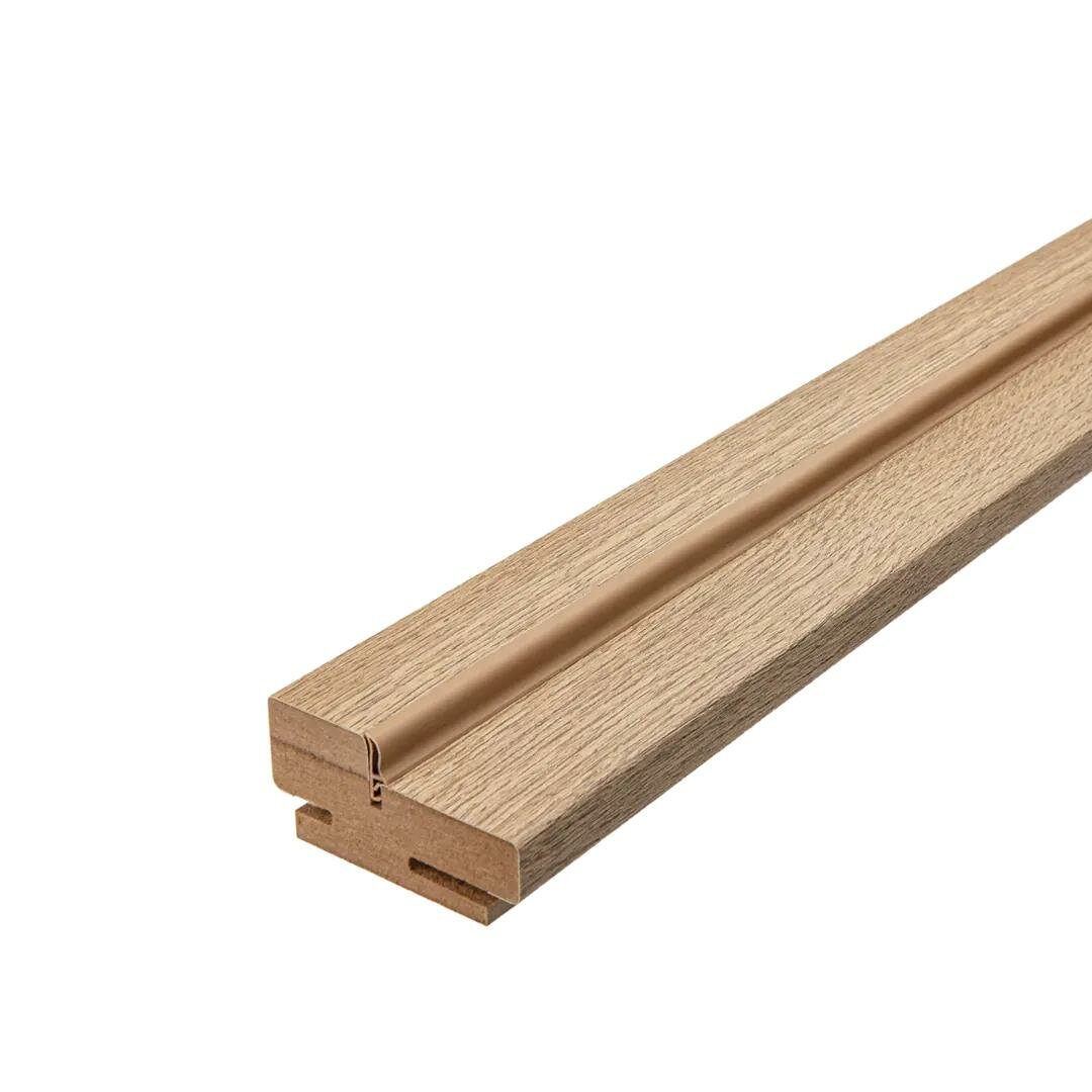 фото Комплект дверной коробки Борно телескопический 2070x70x32 мм ПВХ цвет органик оак (2.5 шт.)