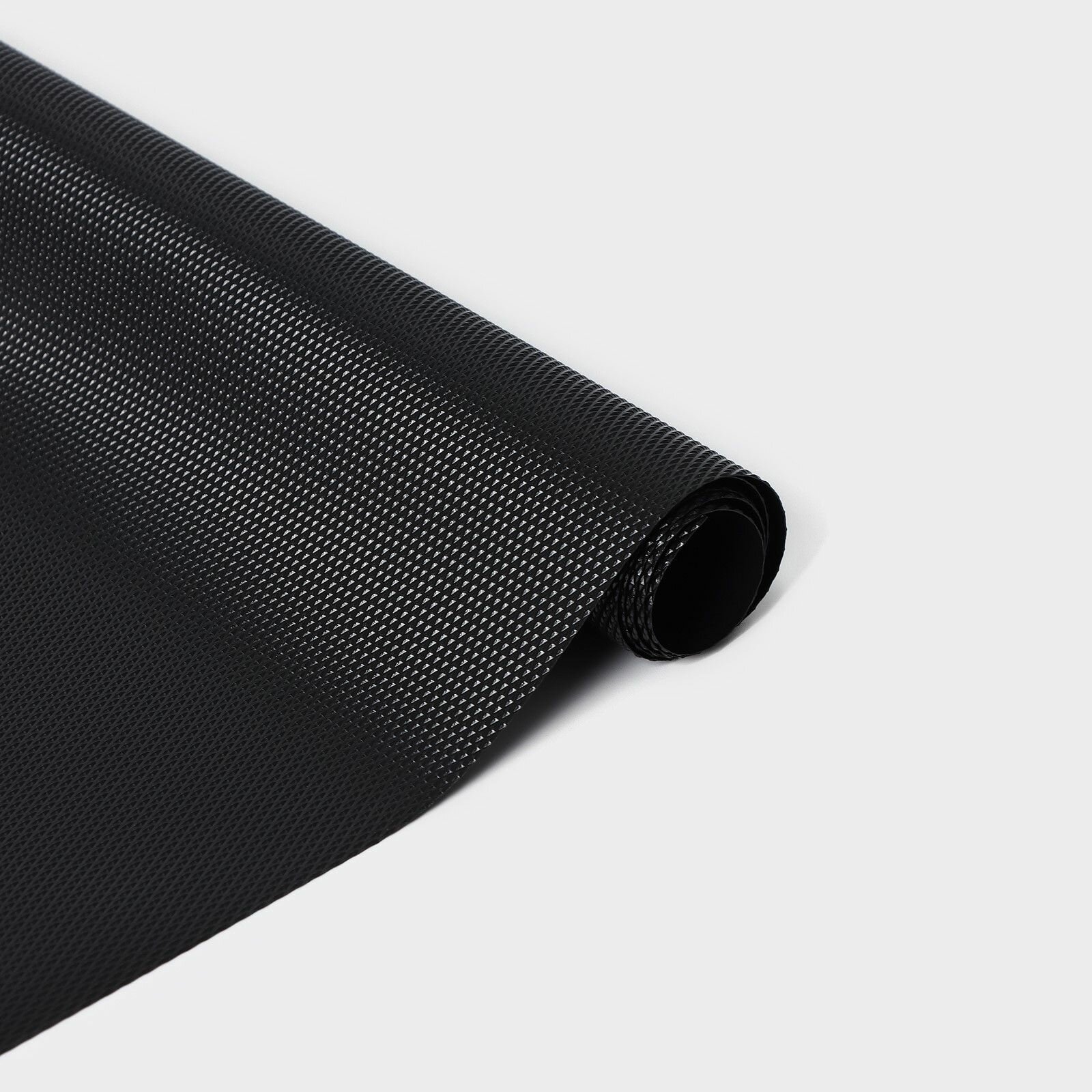 Черный противоскользящий коврик Elegiam (30х90 см)