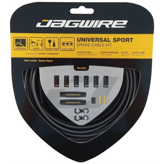 Jagwire Тросы с оболочками для переключателей длинные комплект Universal Sport Shift XL, чёрный