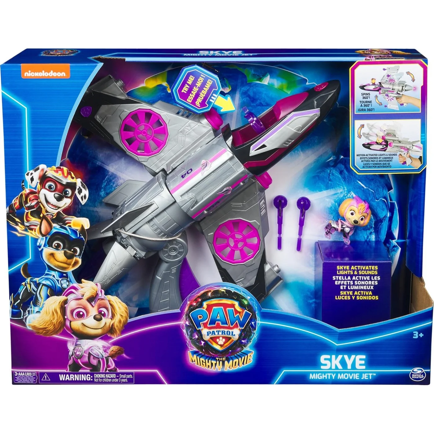 Фигурка Игрушка Щенячий патруль Самолёт с фигуркой Скай Paw Patrol, звуковые, световые эффекты