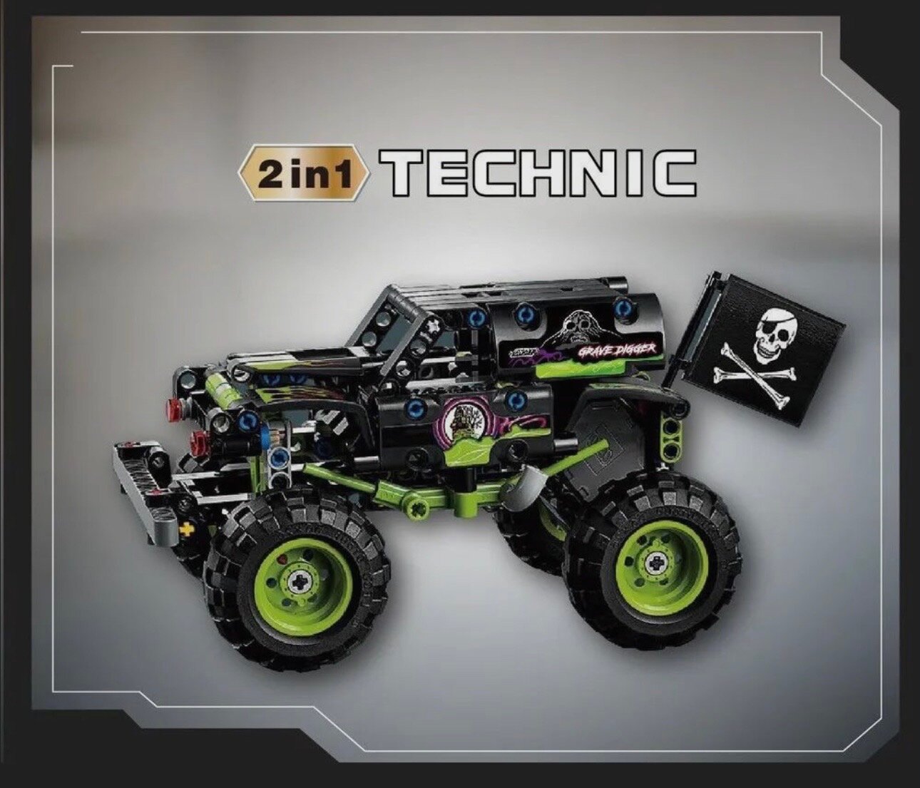 Конструктор BL «Monster Jam Grave Digger» 2в1