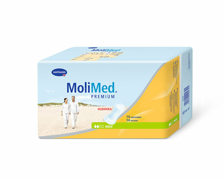 MoliMed Premium Mini / МолиМед Премиум Мини - урологические прокладки для женщин, 14 шт.