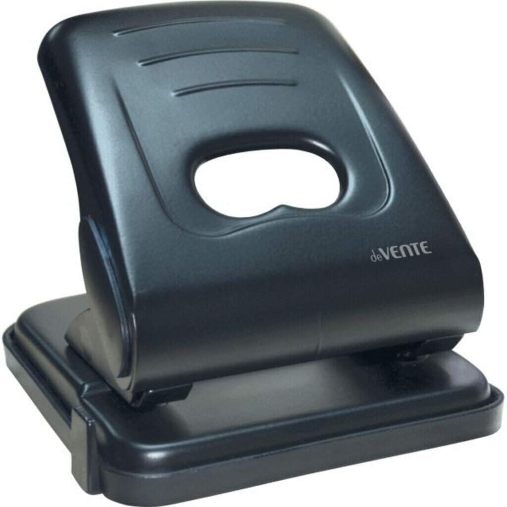 фото Дырокол deVENTE На 35 листов, металл, линейка, черный