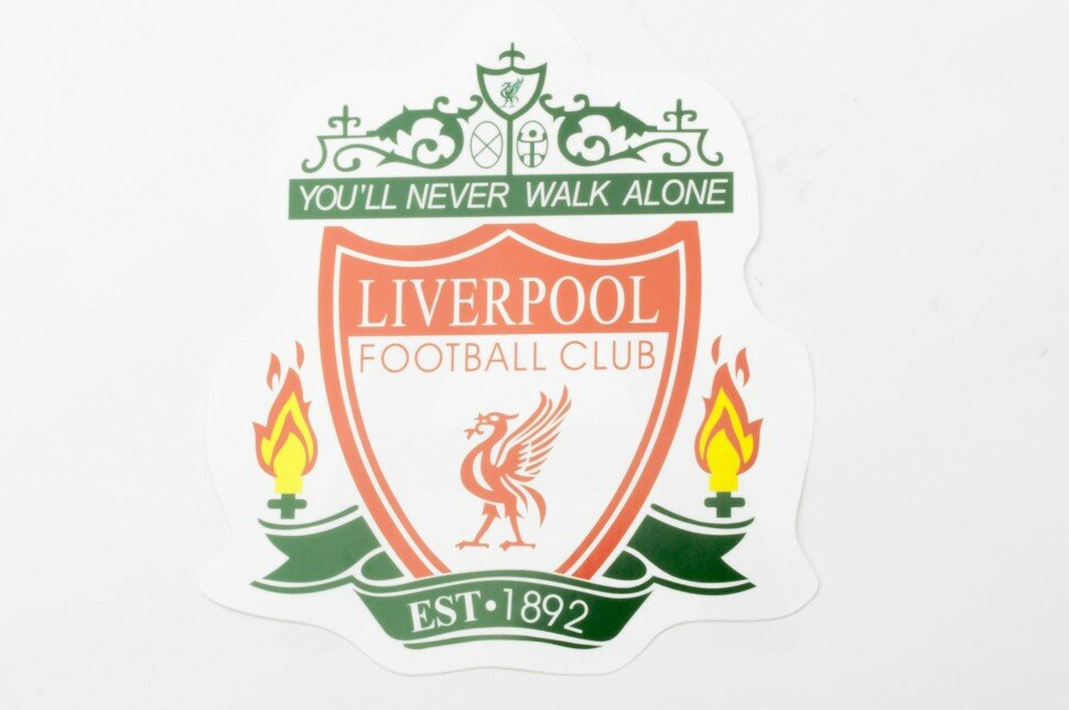 Наклейка логотип LIVERPOOL (15х14см)