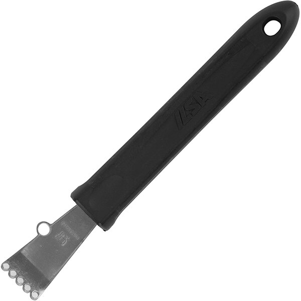 Нож для цедры; сталь, полипропилен; длина=150/40, ширина=18 мм; цвет: черный