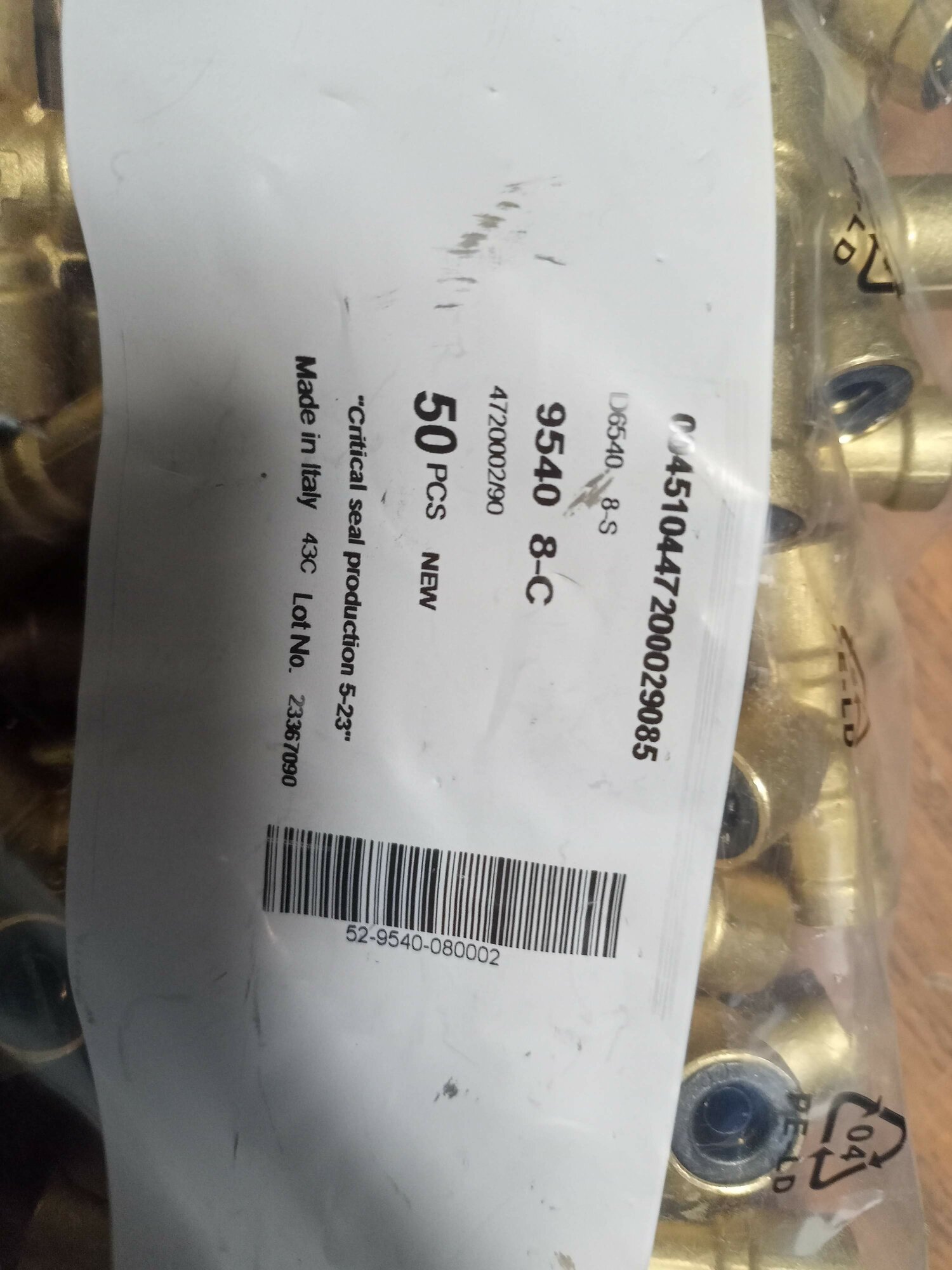 фото Фитинг металлический тройной 8*8*8 9540 8-8-8-C