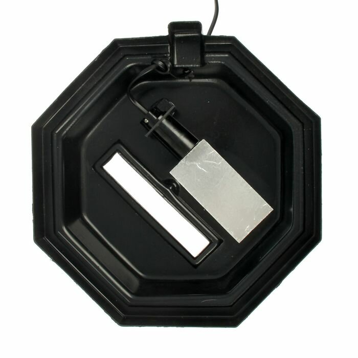 Пижон Аквариум восьмигранный с крышкой, 24 литра, 25 х 25 х 46/50 см, чёрный - фотография № 2