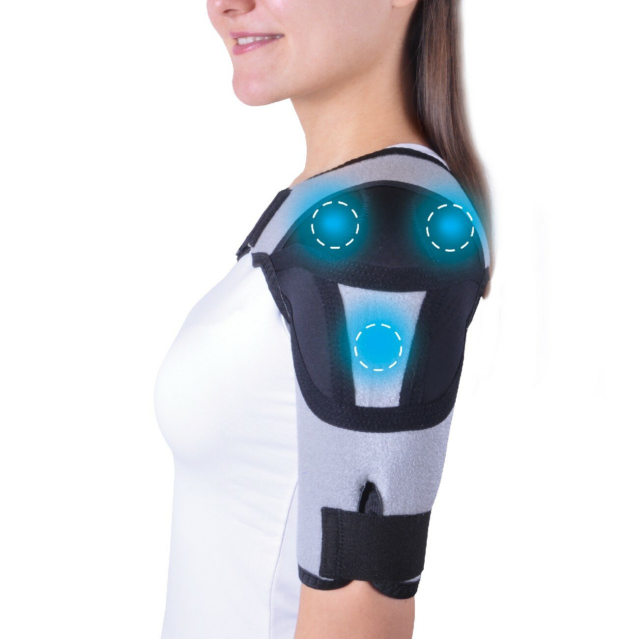 Бандаж для плечевого сустава с аппликаторами биомагнитными медицинскими – А-600 №1
