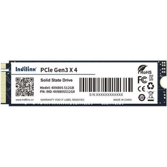 Накопитель SSD Indilinx 512Gb M.2 2280 NVME PCI-E (IND-4XN80S512GX)