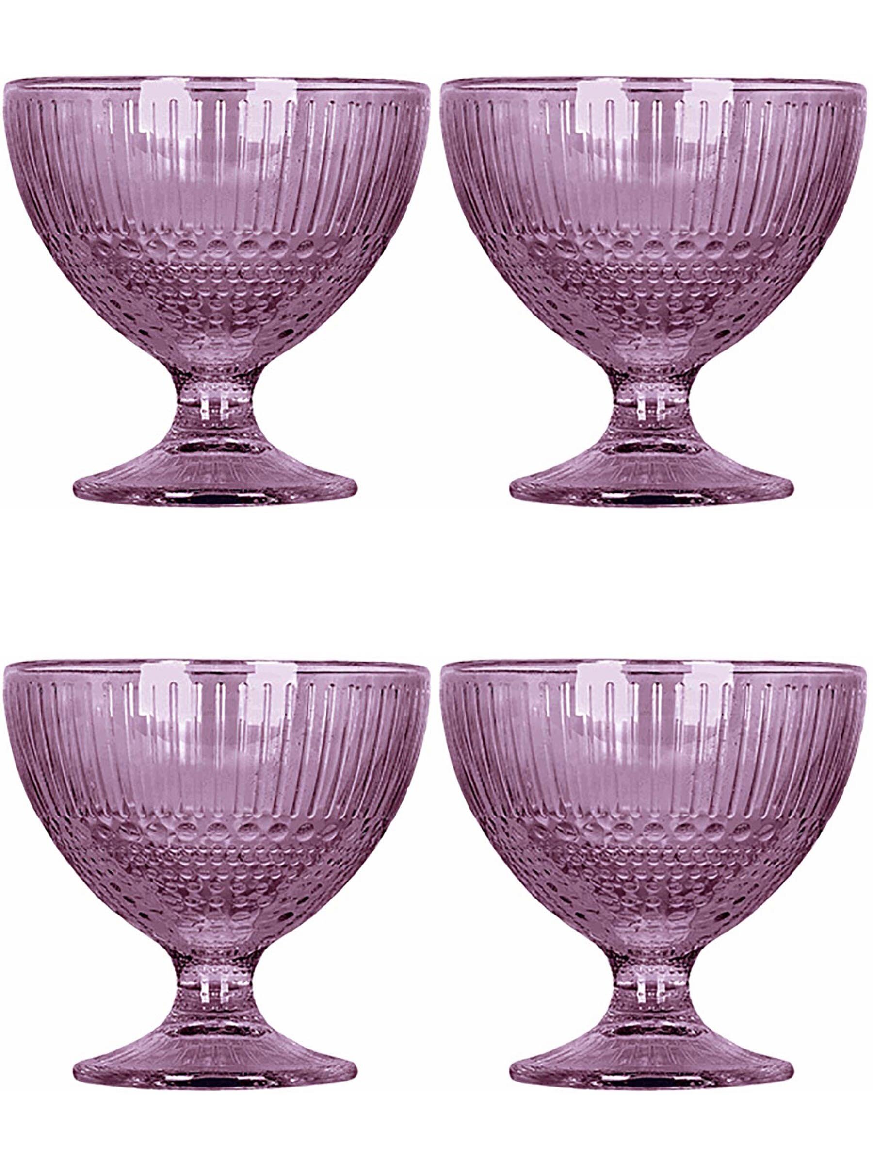 фото Набор из 4 креманок 10,4х10,4х10,3 см, 300 мл, фиолетовый, стекло, Luminarc, P2009