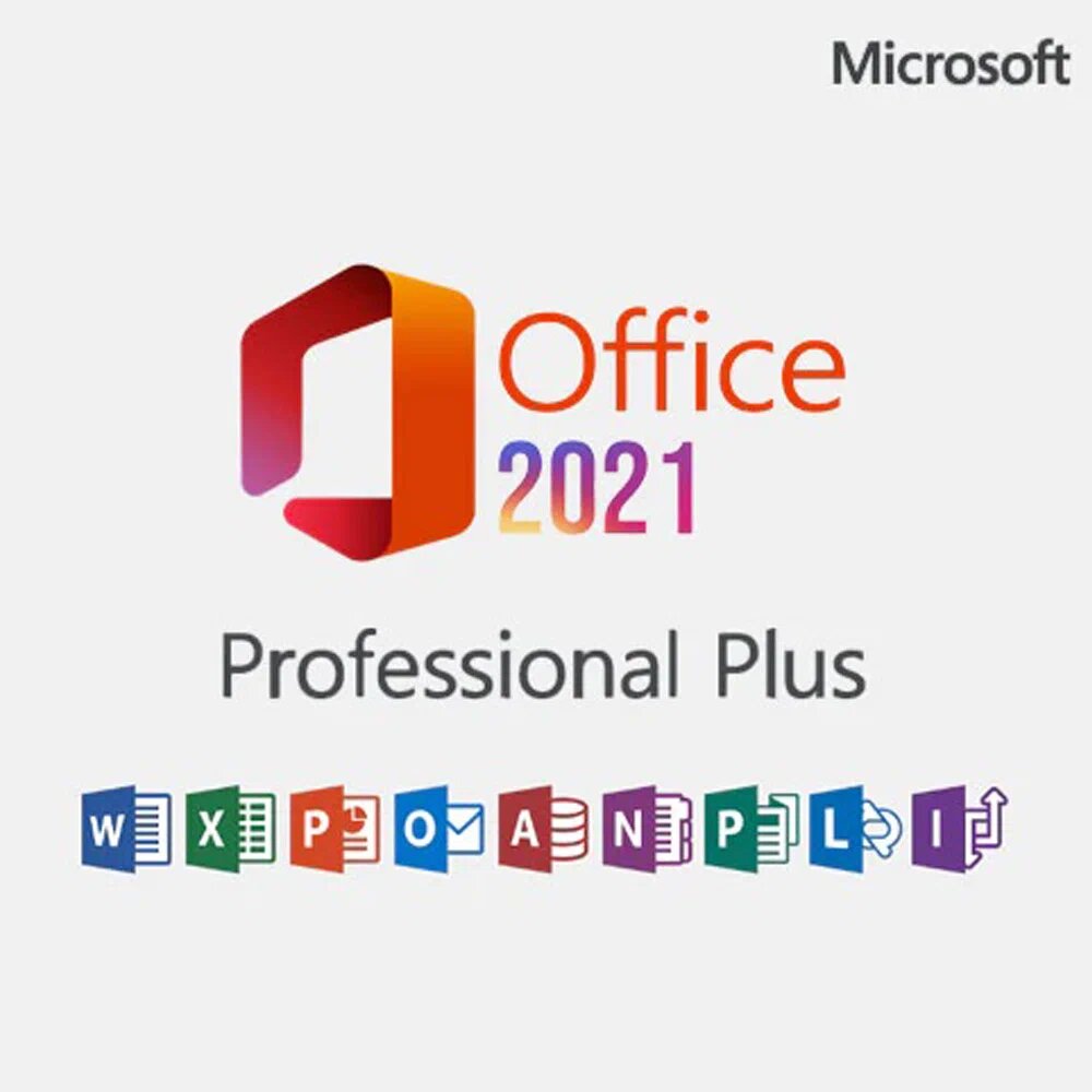 Microsoft Office 2021 Professional Plus электронный ключ на 5 ПК без привязки к учетной записи