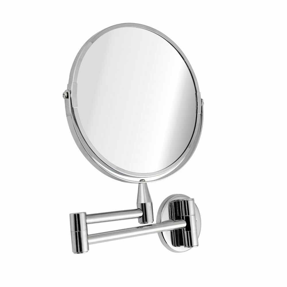 Зеркало косметическое санакс 75270-1 хром настенное большое раздвижное на коленце