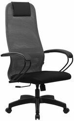 Кресло руководителя BRABIX PREMIUM Ultimate EX-800 пластик, плотная двойная сетка Х2, черное/серое, 532915