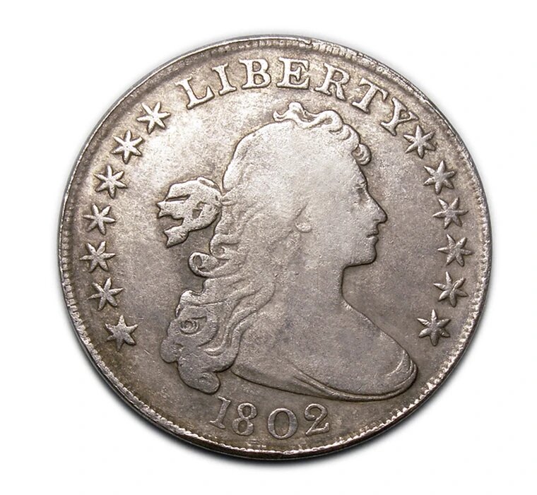 Серебряный Доллар 1802 года США монета Liberty копия арт. 17-5109