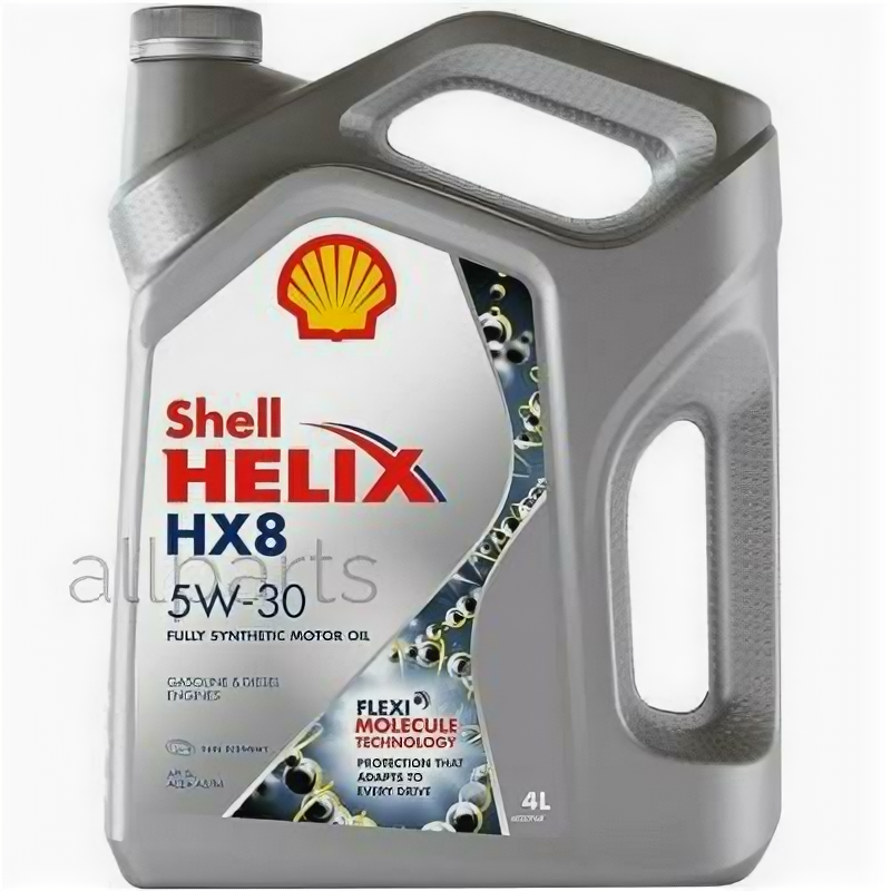 SHELL 550046364   Shell Helix HX8 Synthetic 5W-30 4*4L