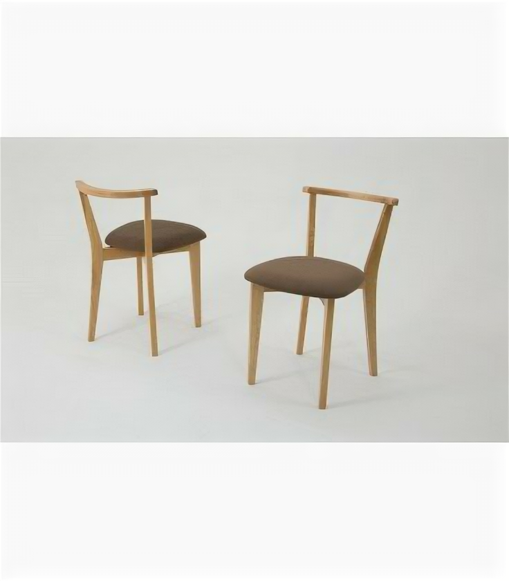 Стол Монте 120 натур со стульями Франк натур велюр коричневый - фотография № 9