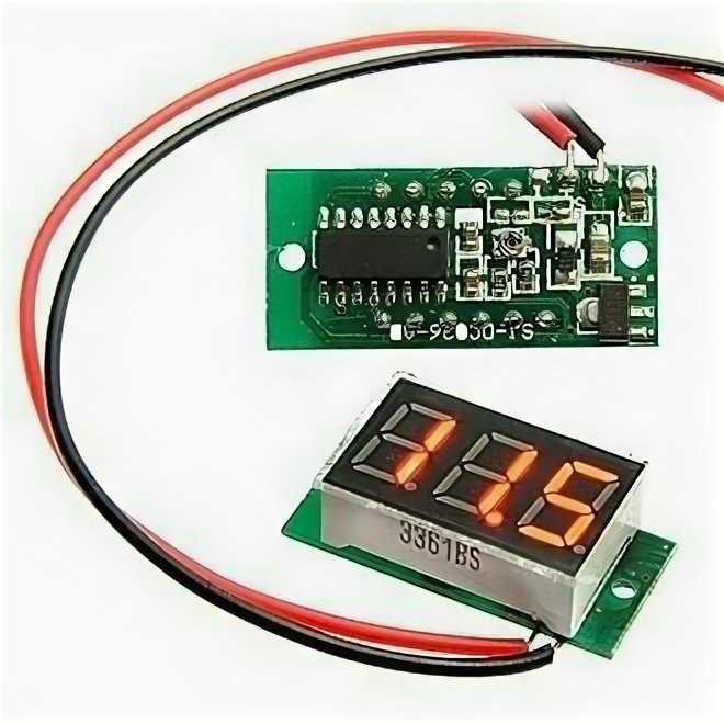 Цифровой прибор постоянного тока 3-Digit module Red LED (4.5-30V) / RUICHI