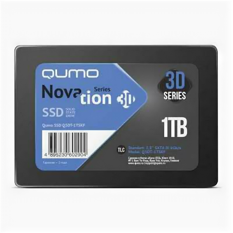 SSD диск Qumo Novation 3D TLC 1Tb Q3DT-1TSKF