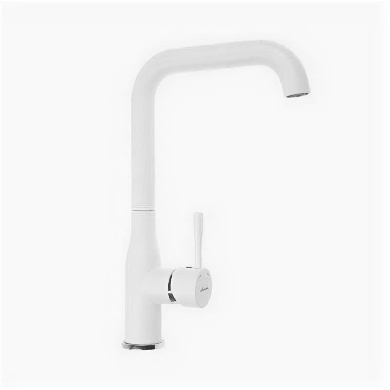 Cмеситель для кухни Accoona A4490G-3, однорычажный, высокий излив, латунь, белый Accoona 4973655 .