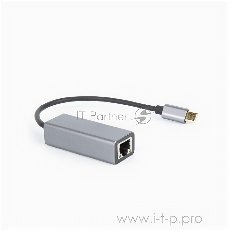 Vcom Du320m Кабель-переходник USB 3.1 Type-C --RJ-45 1000Mbps Ethernet, Aluminum Shell, 0.15м Vcom D