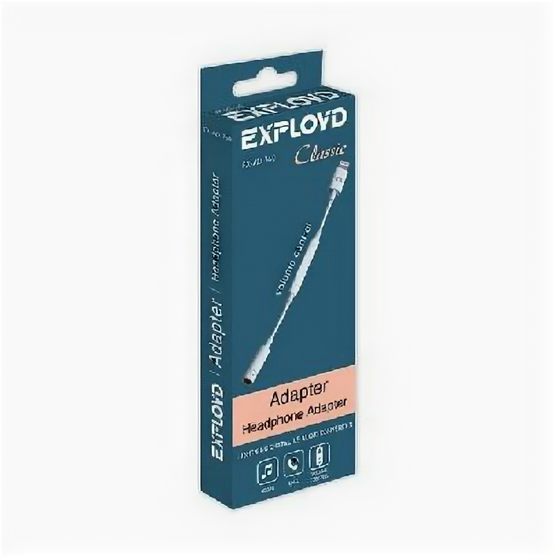Exployd EX-AD-760 Jack 3,5mm - 8 pin bluetooth белый Classic .
