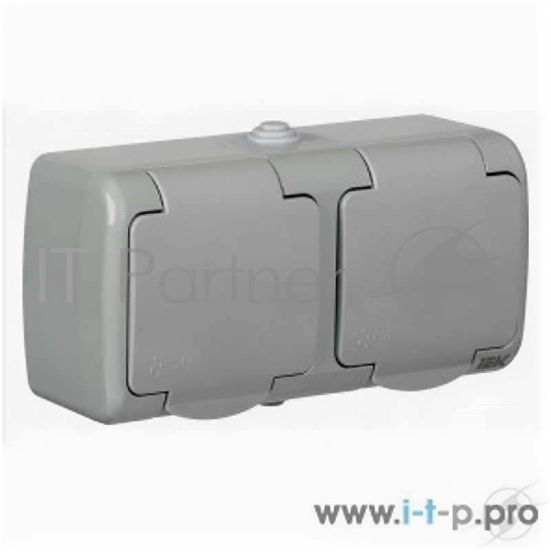 Iek ERA22-K03-16-54 РСш22-2-А Розетка 2-ая с з/к откр. уст. 16А IP54 Aquatic