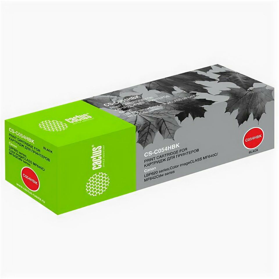 Картридж лазерный CACTUS (CS-C054HBK) для Canon LBP 621/623, MF 641/643/645, черный, ресурс 3100 страниц