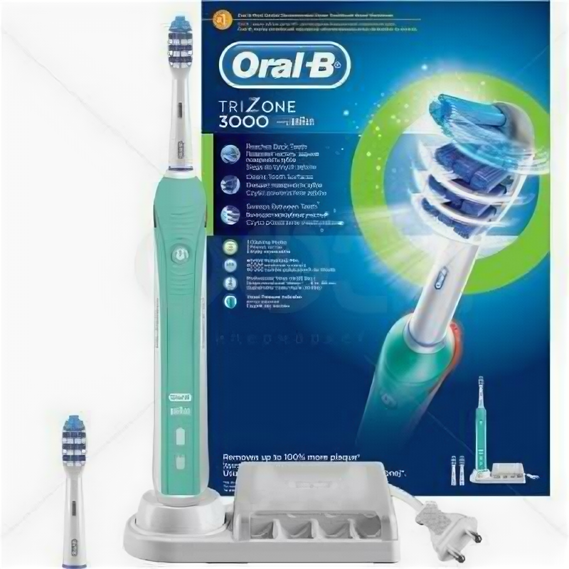 Зубная щетка Oral-B Trizone 3000 белый/зеленый 80228236