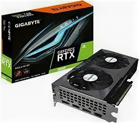 Видеокарта Gigabyte Gaming nVidia RTX 3050 1552 8192 14000 128 RTL [GV-N3050EAGLE-8GD]