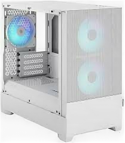 Корпус Fractal Design PoP Mini Air RGB White TG белый без БП ATX 3x120mm 2xUSB3.0 audio bott PSU