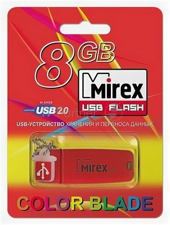 Флеш накопитель 8GB Mirex Chromatic, USB 2.0, Зеленый 13600-FM3CGN08