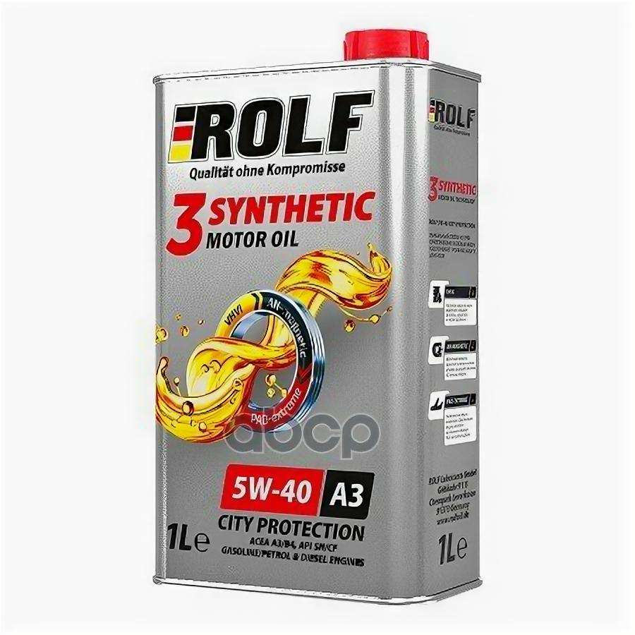 ROLF Rolf 3-Synthetic 5w-40 A3/B4 (1л) Api Sn/Cf; Acea A3/B4, Acea A3/B3;Rn 0710/0700; Vw 502.00/505.00