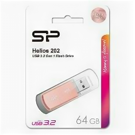 64Gb Silicon Power Helios 202 pink USB 3.2 Gen 1 (usb 3.0) Sp064gbuf3202v1p