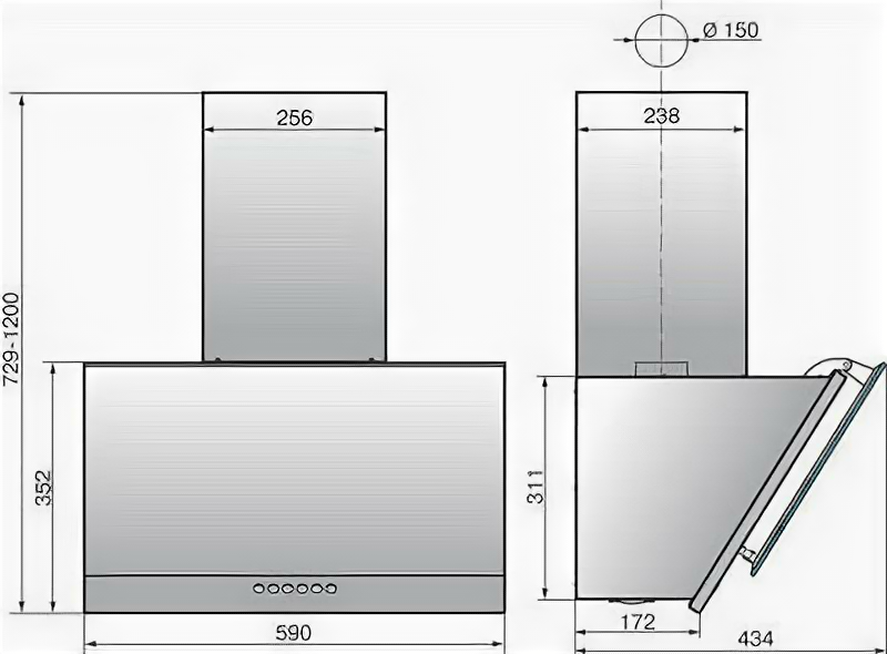 Вытяжка ELIKOR Рубин Stone S4 60П-700-Э4Д топ.молоко/sanded sahara SS440