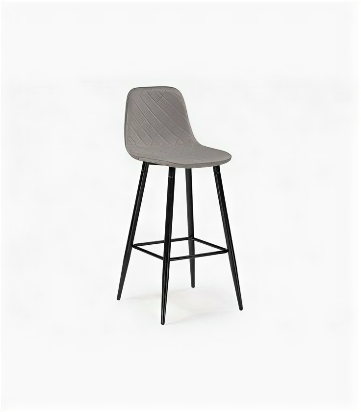 Барный стул Capri light gray / black