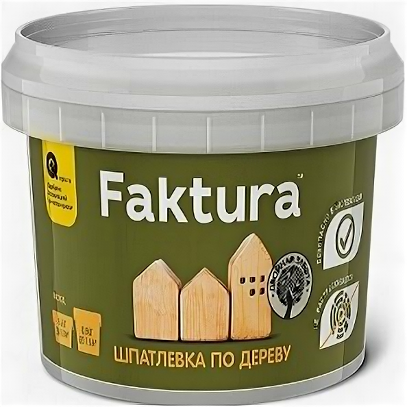 FAKTURA шпатлевка акриловая по дереву для вн/нар. работ белая (04кг)