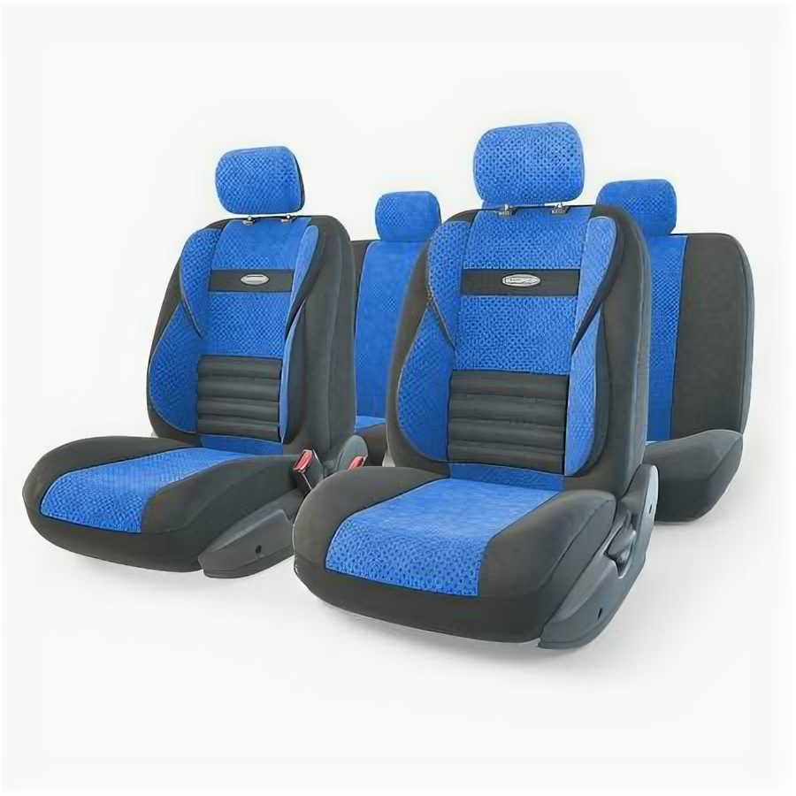 Чехлы-Авто COMFORT COMBO,ортопед.литой подгол.,вел, CMB1105BKBLM Autoprofi CMB-1105 BK/BL-M