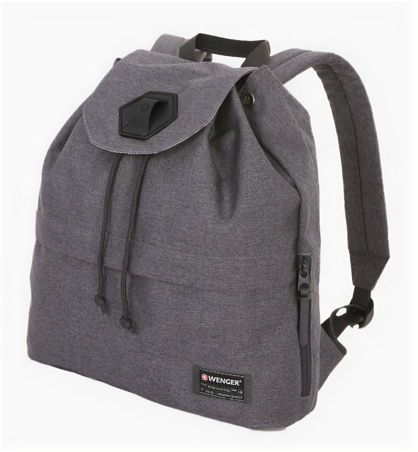 Рюкзак Wenger 13', ткань Grey Heather/ полиэстер 600D PU , 33х13х39 см, 16 л, cерый .