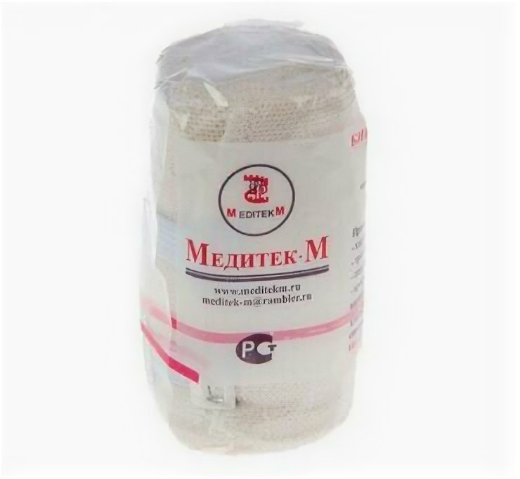 Бинт мед эласт 10смх4.0м (с застежкой- клипсой)