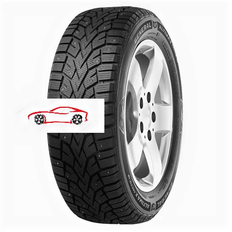 Зимние шипованные шины General Tire Altimax Arctic 12 (185/70 R14 92T)